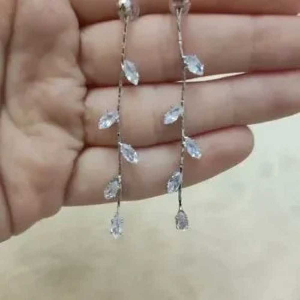 Bridal Earrings Crystal Wedding Bridesmaid Gift?Prom Cz Jewelry Gift for Her